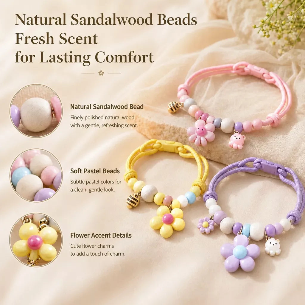 Adjustable Dog & Cat Collar with Bell and Wood Accent