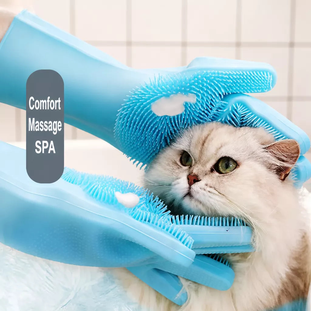 Pet Bathing & Grooming Gloves