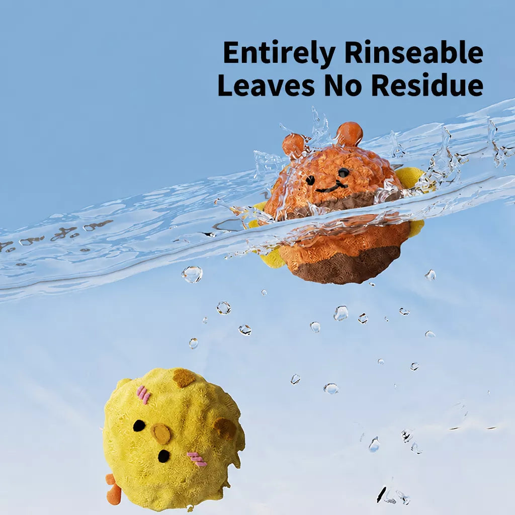 Cartoon Spiky Squeaky Ball Dog Toy