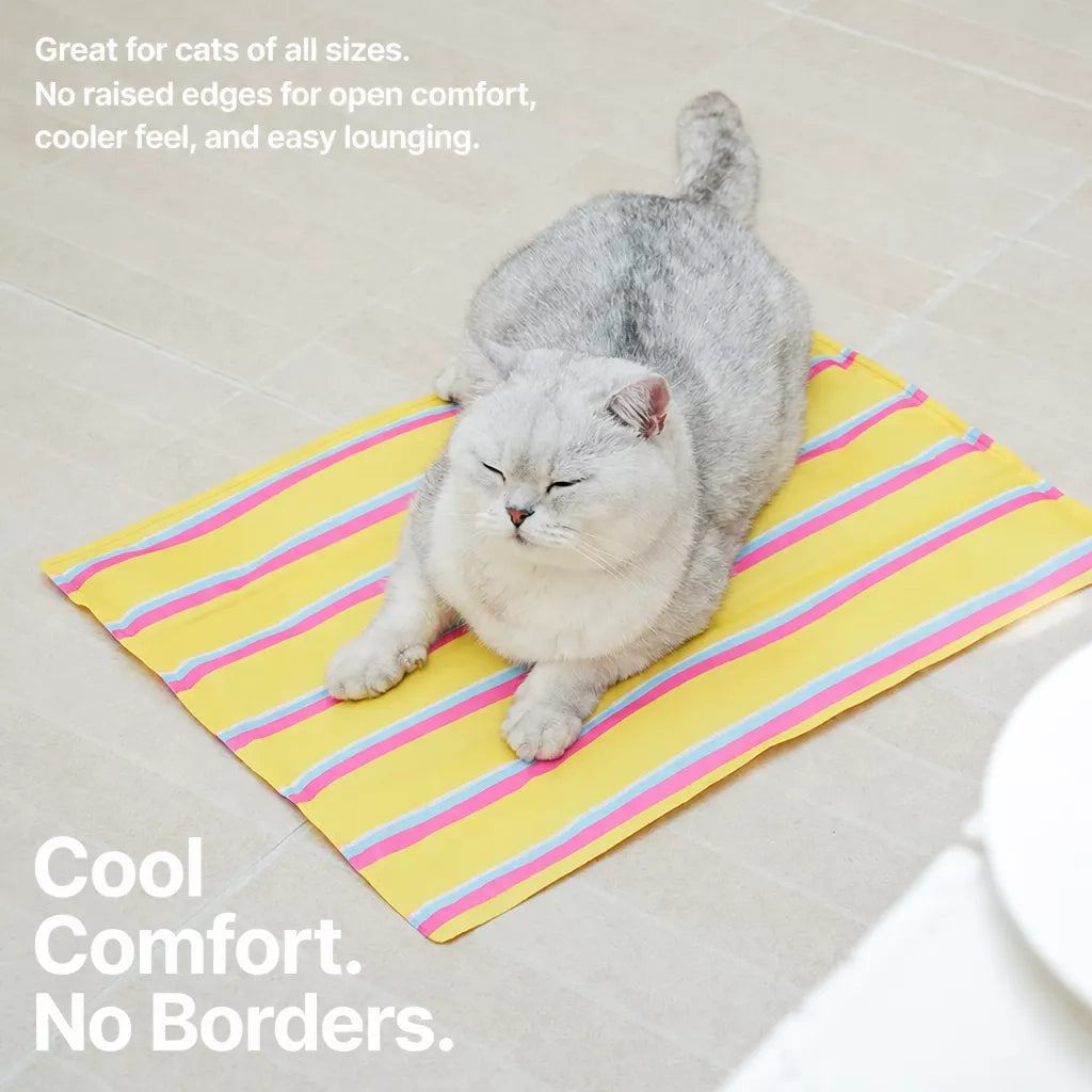 Striped Gel Pet Mat for Dogs and Cats