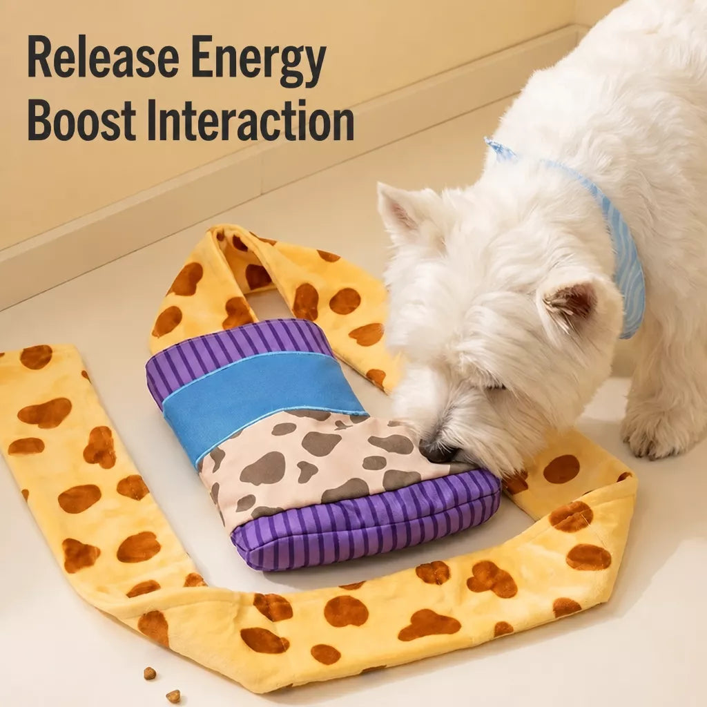 Dog Snuffle Boot Toy with Treat Dispensing and Squeaker