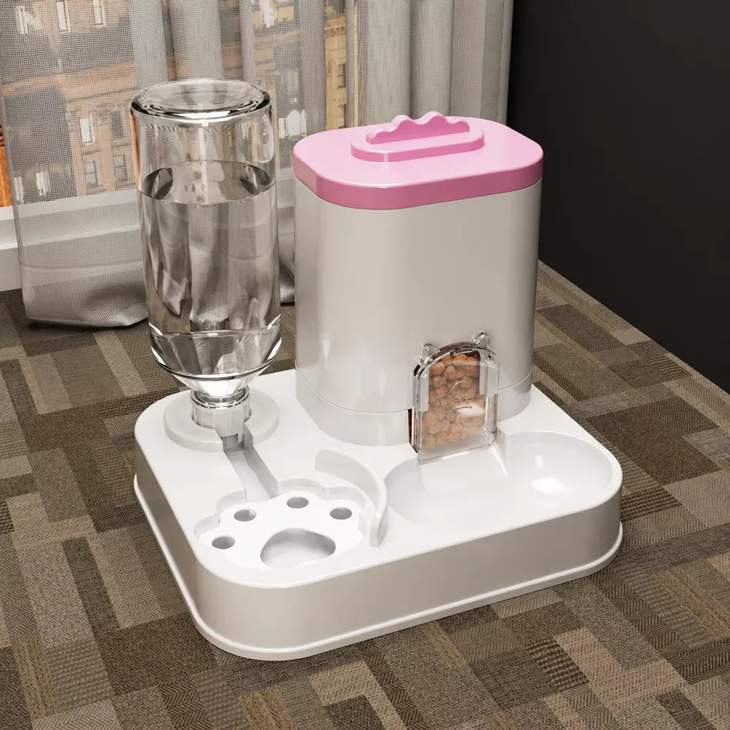 Automatic Pet Feeder and Water Bowl for Cats & Dogs