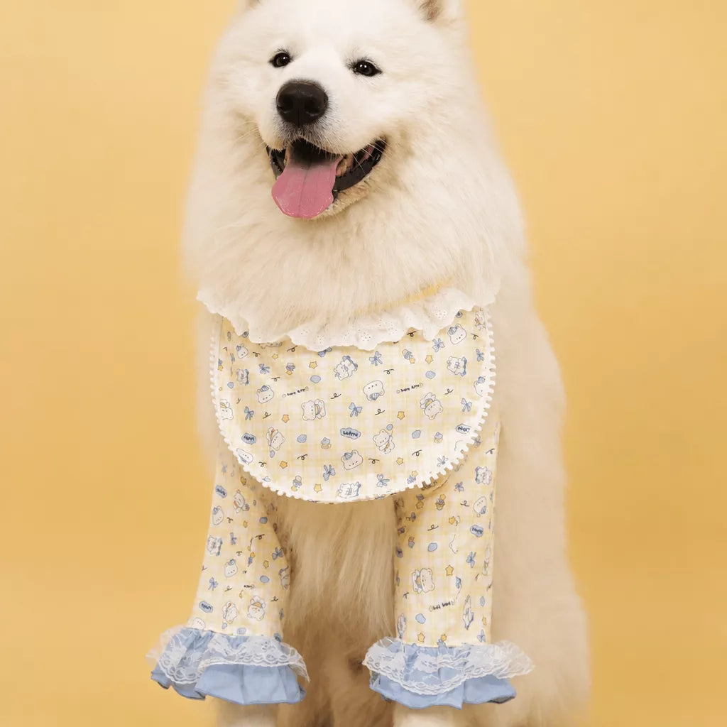 Dog Bib with Elbow Sleeves for Medium and Large Dogs