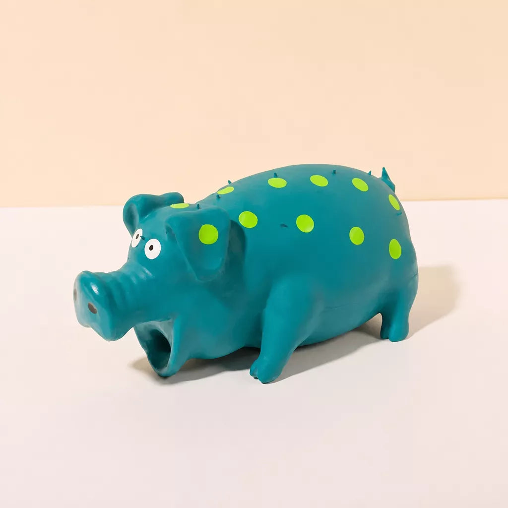 Pig-Shaped Squeaky Dog Toy for Interactive Play