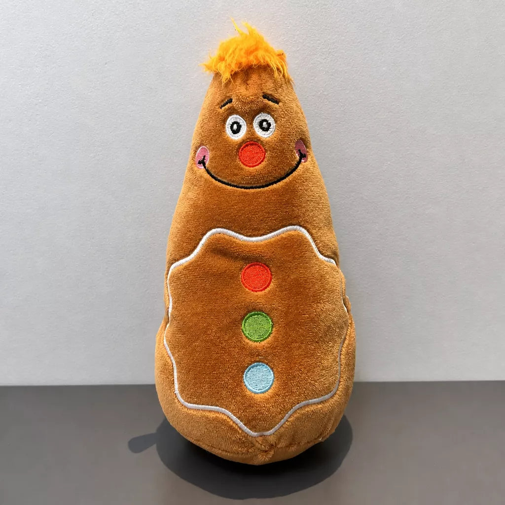 Plush Dog Toys with Squeakers and Crinkle Details