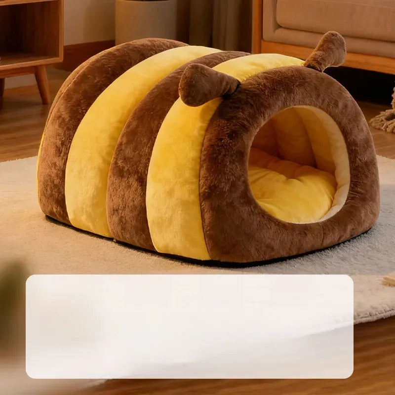 Enclosed Tent-Style Pet Bed for Cats and Small Dogs