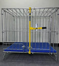 Steel Dog Kennel with Galvanized Finish for Indoor/Outdoor Use