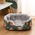 Semi-Enclosed Plush Sofa-Style Pet Bed for Cats and Small Dogs
