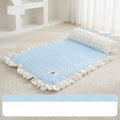 Pet Bed Mat with Bunny-Ear Pillow for Cats and Dogs