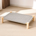 Cot-Style Pet Bed with Scratching Surface