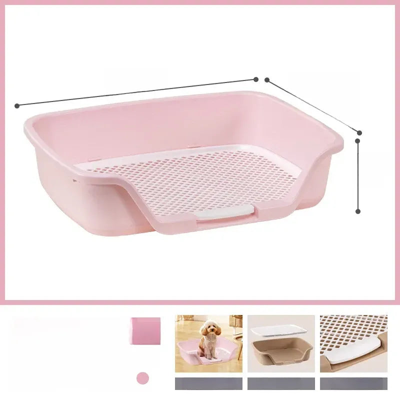 Plastic Dog Potty Tray with Grid for Indoor House Training