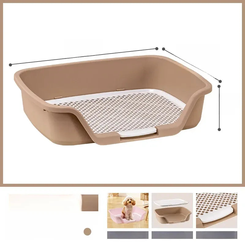 Plastic Dog Potty Tray with Grid for Indoor House Training