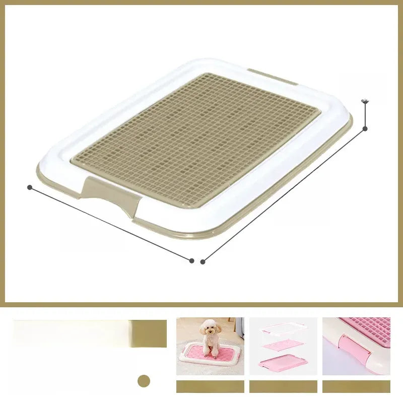 Plastic Dog Potty Tray with Grid for Indoor House Training