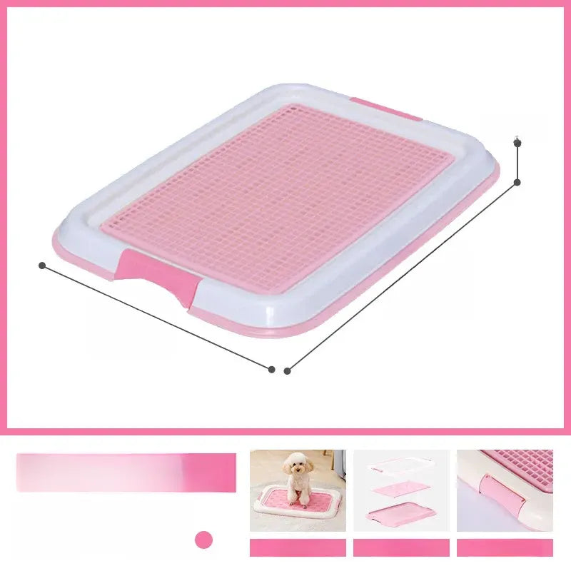 Plastic Dog Potty Tray with Grid for Indoor House Training