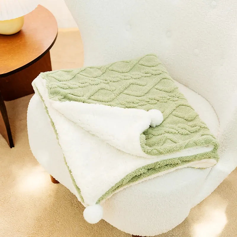 Cotton-Linen Pet Bed Mat and Blanket for Cats and Dogs