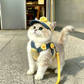 Pet Harness Vest and Hat Sets with Leashes