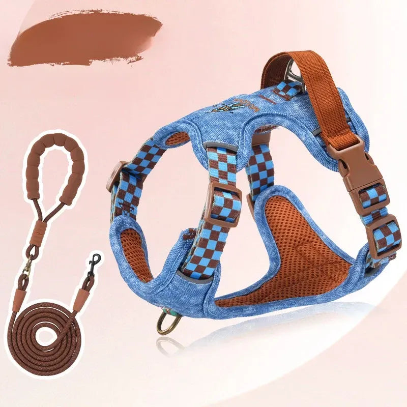 Adjustable Polyester Dog Vest Harness and Leash