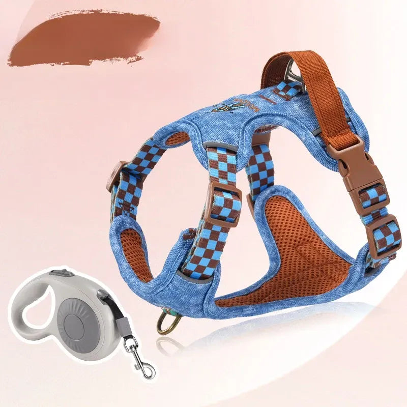 Adjustable Polyester Dog Vest Harness and Leash