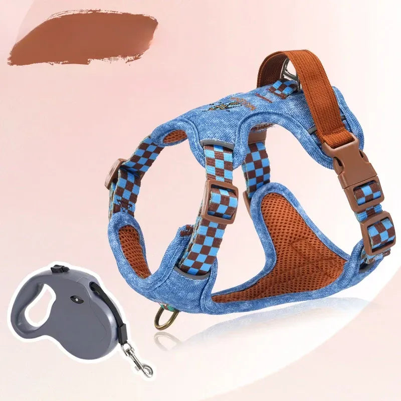 Adjustable Polyester Dog Vest Harness and Leash