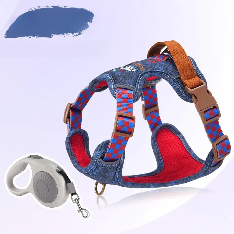 Adjustable Polyester Dog Vest Harness and Leash