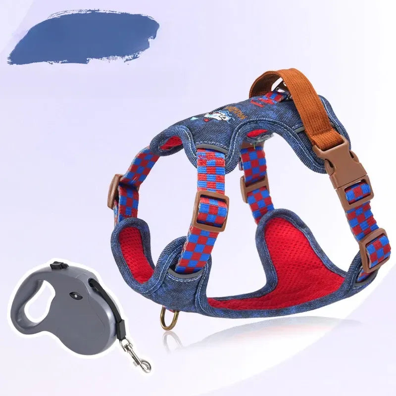 Adjustable Polyester Dog Vest Harness and Leash
