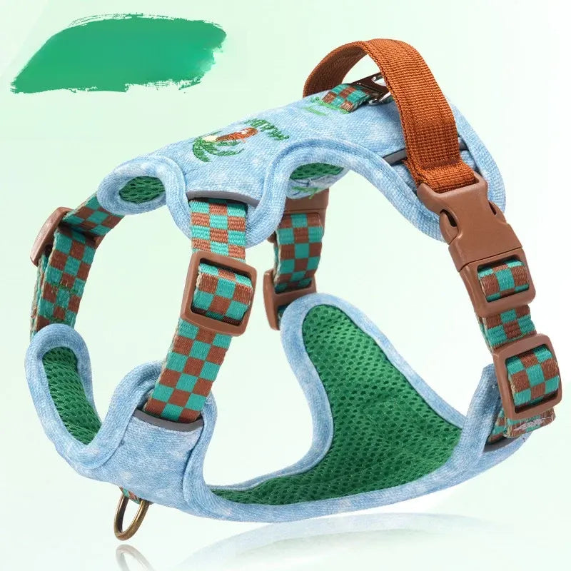 Adjustable Polyester Dog Vest Harness and Leash