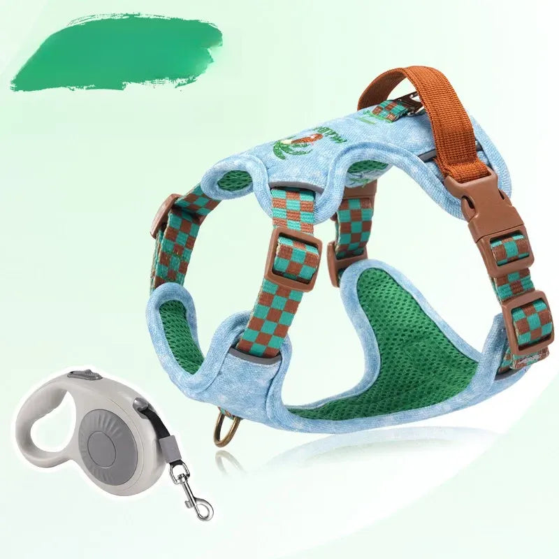 Adjustable Polyester Dog Vest Harness and Leash