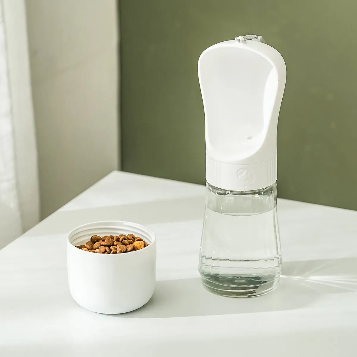Portable Dog Water Bottle with Foldable Cup for Travel