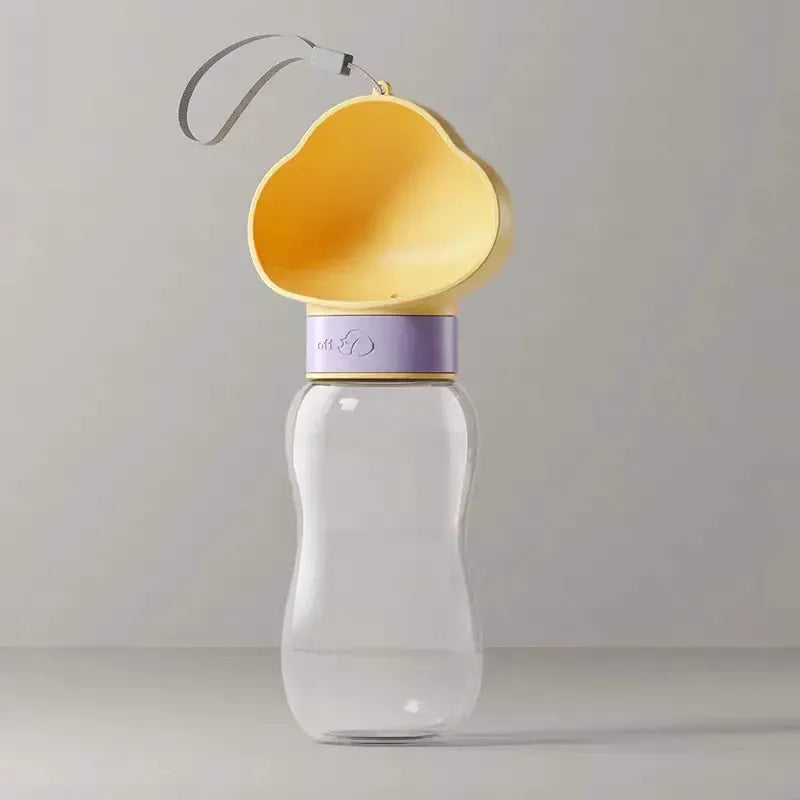 Portable Dog Water Bottle with Foldable Cup for Travel