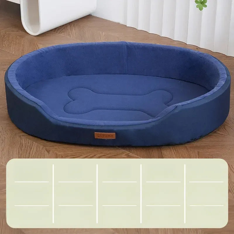 All-Season Washable Dog Bed with Removable Cover