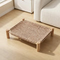 Woven Cat Bed with Scratching Surface
