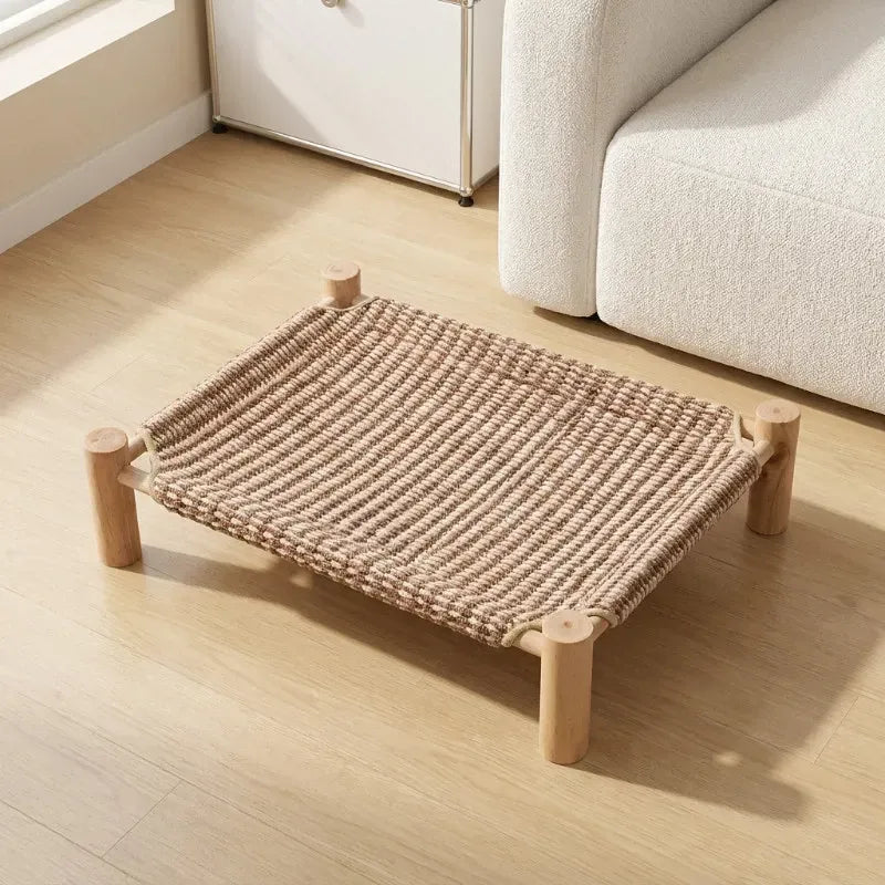 Woven Cat Bed with Scratching Surface
