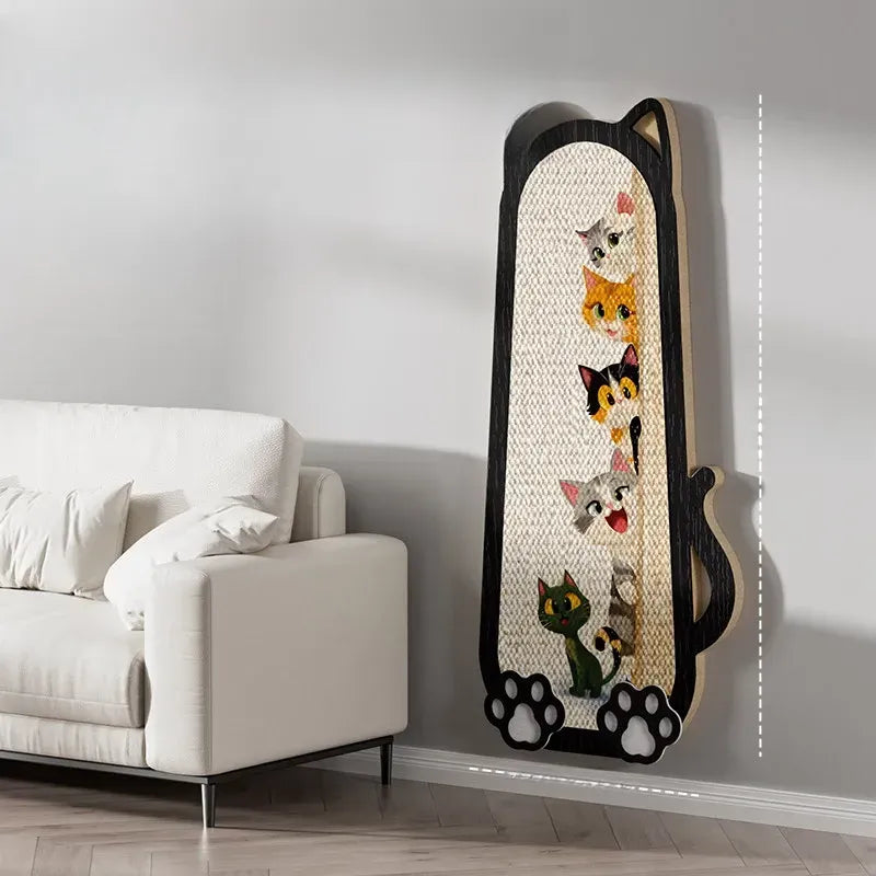 Sisal Cat Scratcher with Wall-Mounted or Floor-Standing Design