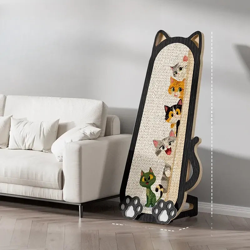 Sisal Cat Scratcher with Wall-Mounted or Floor-Standing Design