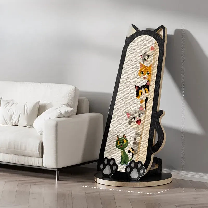 Sisal Cat Scratcher with Wall-Mounted or Floor-Standing Design