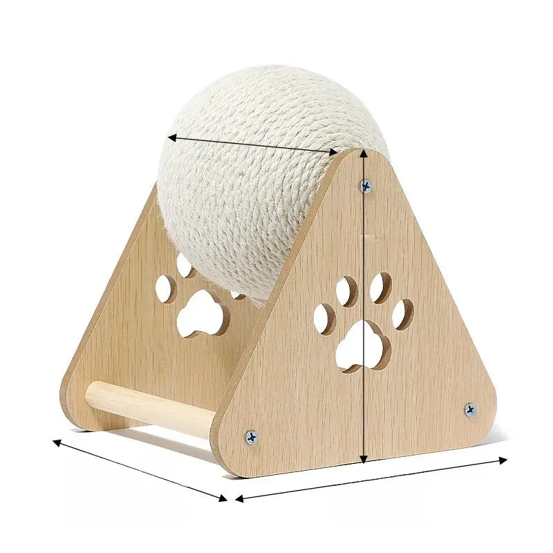 Vertical Sisal Cat Scratcher and Climbing Toy