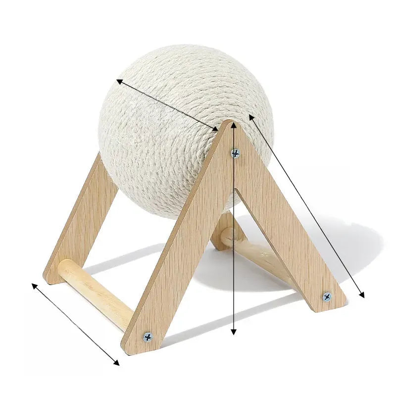 Vertical Sisal Cat Scratcher and Climbing Toy