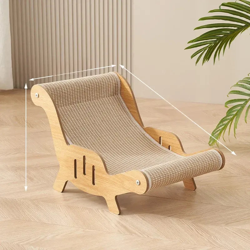 Two-in-One Sisal Cat Scratcher Lounger Bed