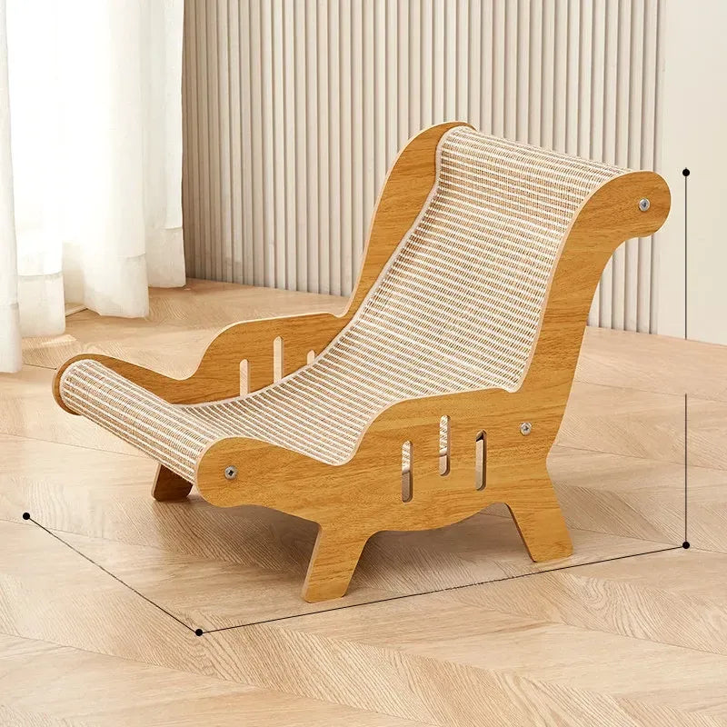 Two-in-One Sisal Cat Scratcher Lounger Bed