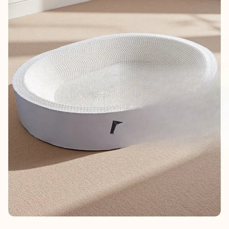 Oval Corrugated Cardboard Cat Scratcher Lounge