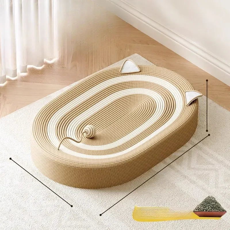 Cat Scratcher Bed with Sisal Mat