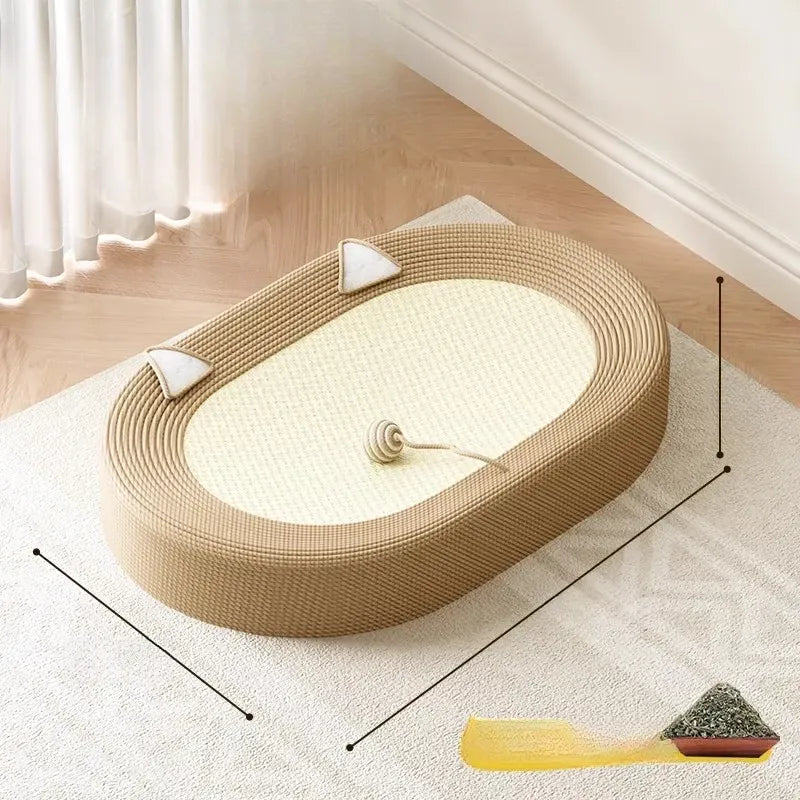 Cat Scratcher Bed with Sisal Mat