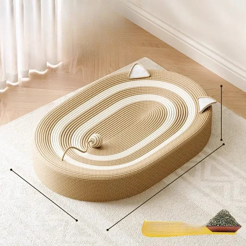 Cat Scratcher Bed with Sisal Mat