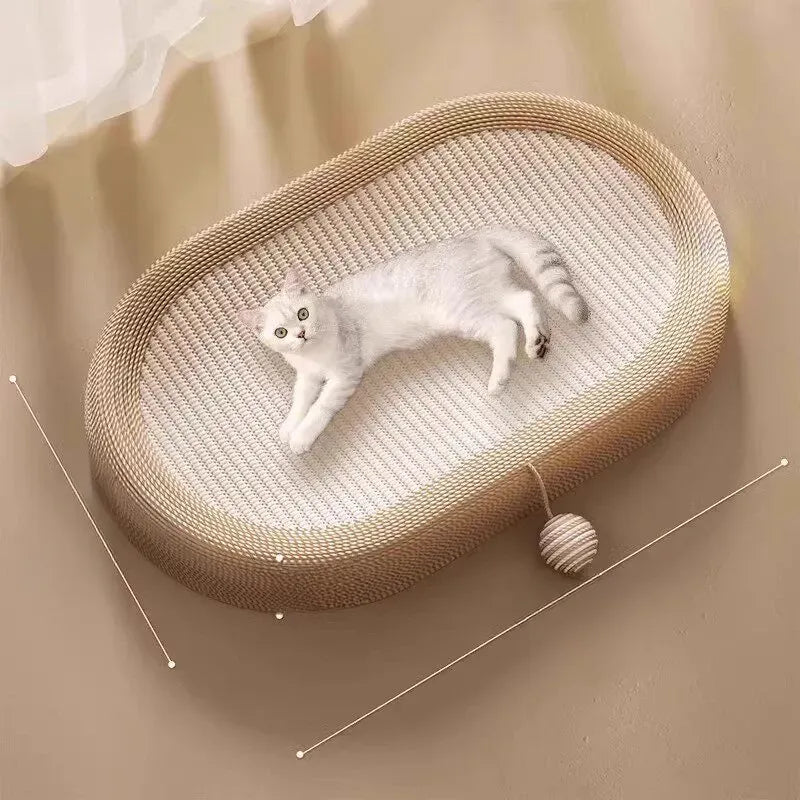 Sisal Cat Scratcher with Interactive Toy