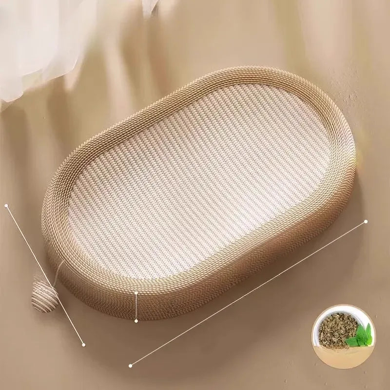 Sisal Cat Scratcher with Interactive Toy