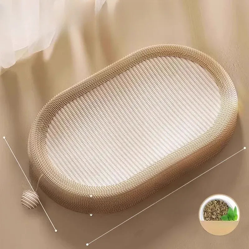Sisal Cat Scratcher with Interactive Toy