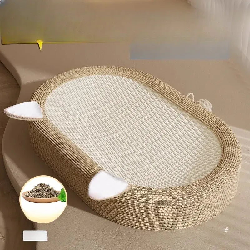 Sisal Cat Scratcher with Interactive Toy