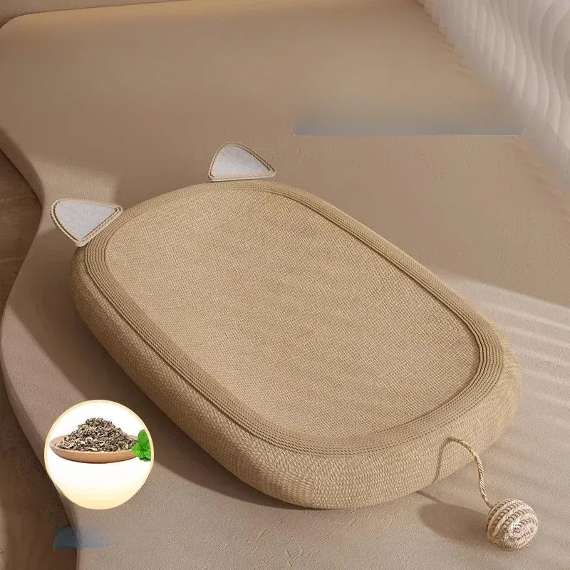 Sisal Cat Scratcher with Interactive Toy