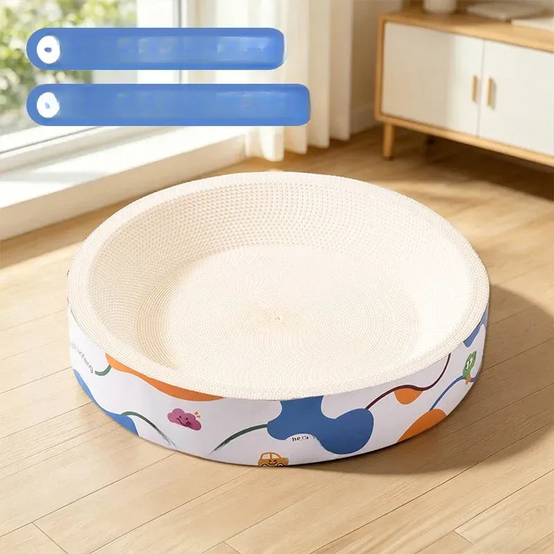 Corrugated Cardboard Cat Scratcher Bed