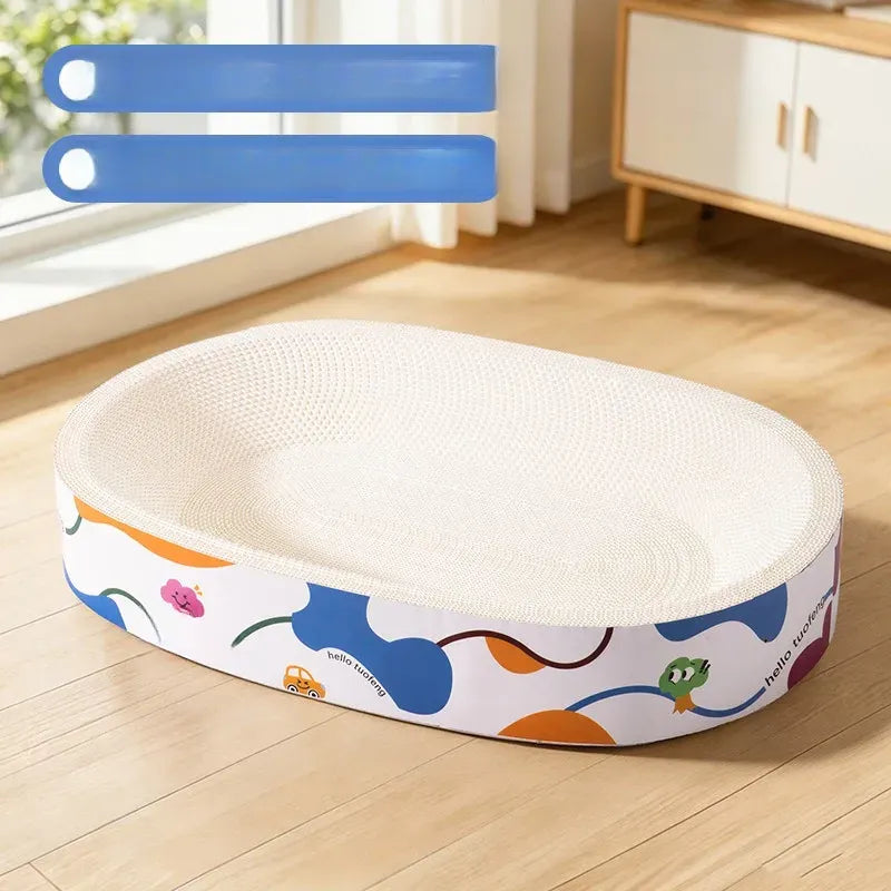 Corrugated Cardboard Cat Scratcher Bed